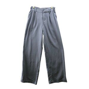 Abercrombie Kids Dress Pants Girls 14/16 Teen Blue Pleated Front Wide Leg High
